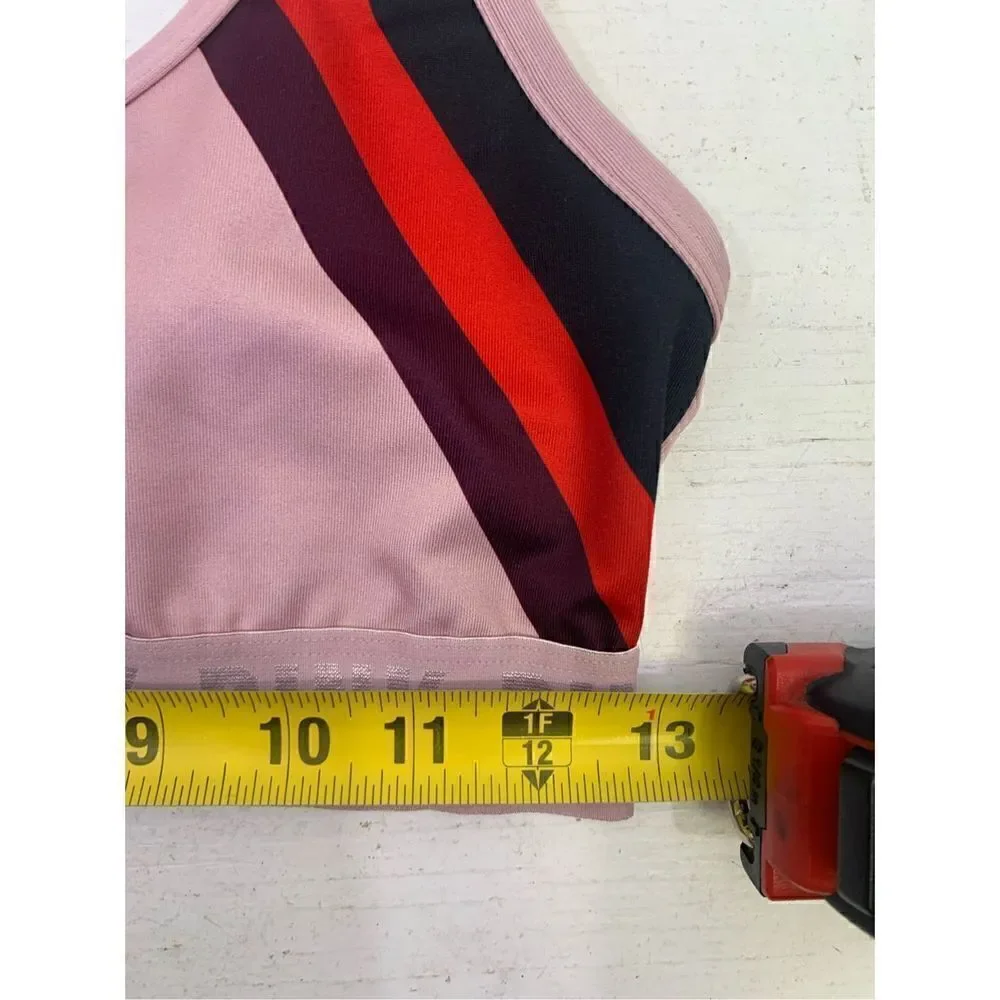 Pink Victoria’s Secret Pink Striped Sports Bra Size XS